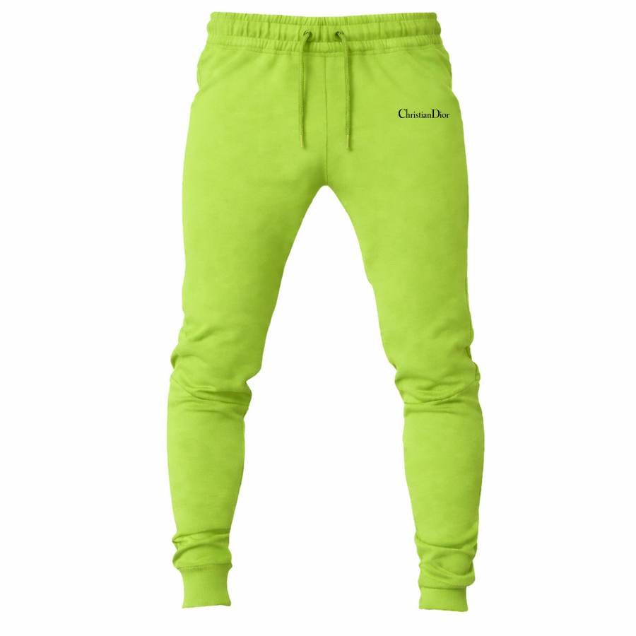 Dior Black joggers sweatpants - Lime Green