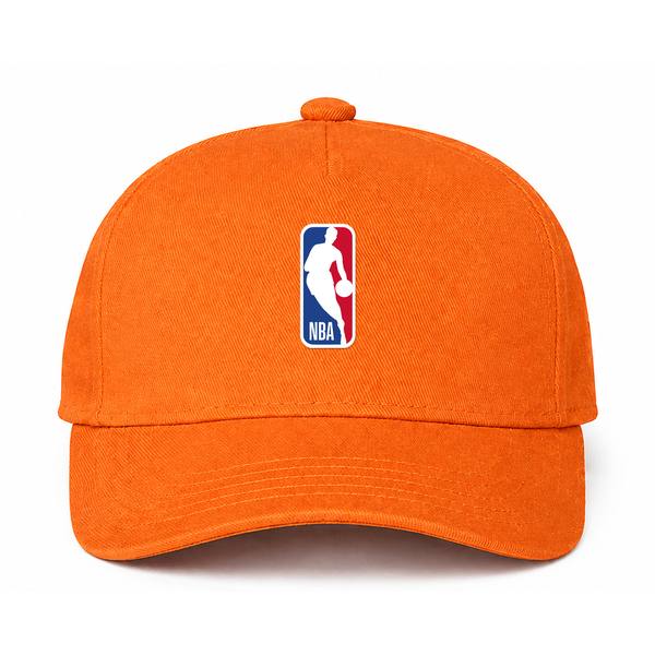 NBA Logo Orange Dad Baseball Cap Hat