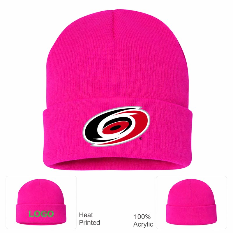 NHL Carolina Hurricanes Beanie Hat - Hot Pink