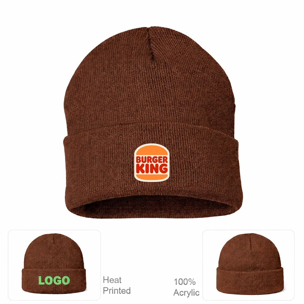 Burger King Beanie Hat - Brown