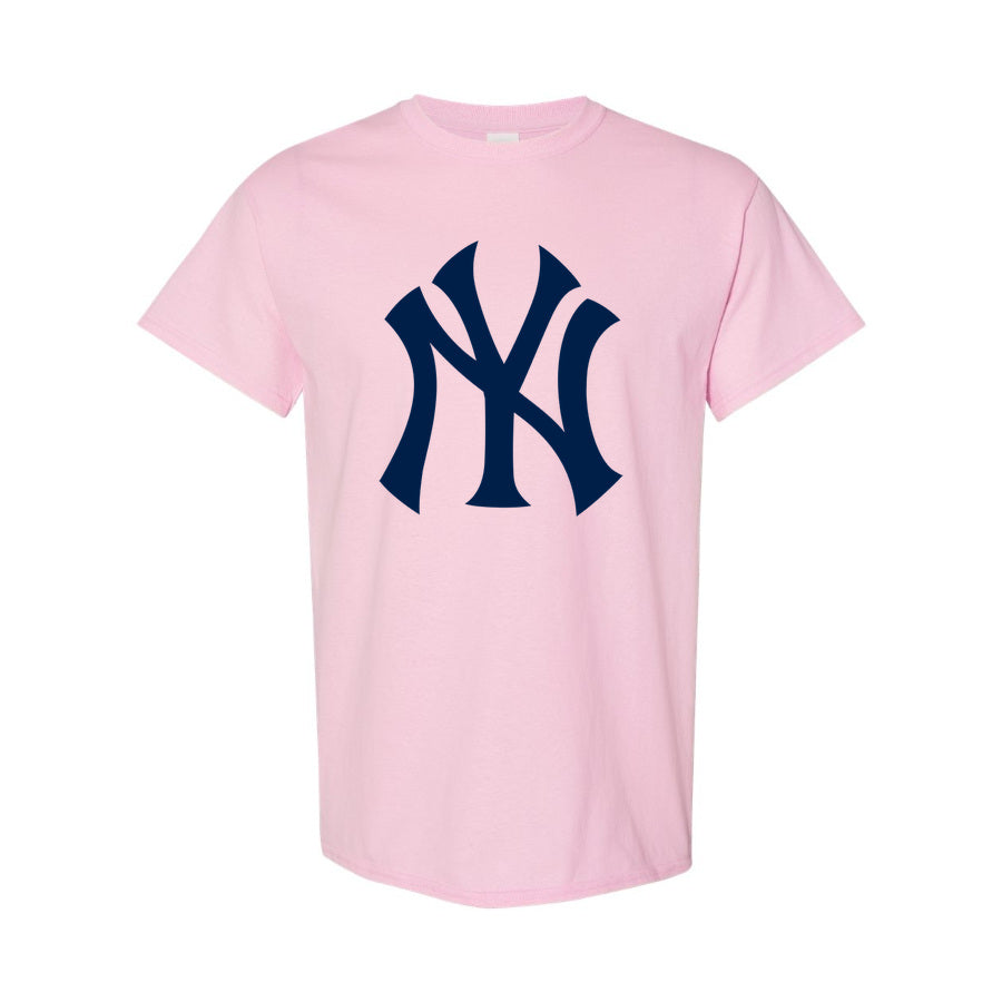 Youth's New York Yankees Cotton T-Shirt - Pink
