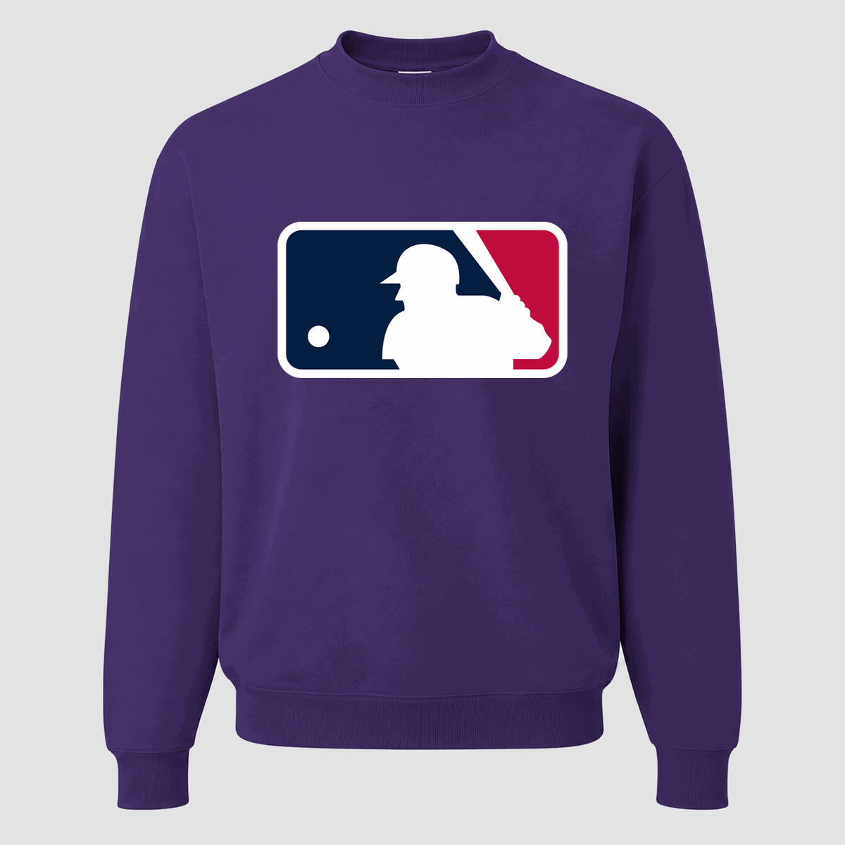 Men's Major League Baseball Crewneck Sweatshirt - Purple
