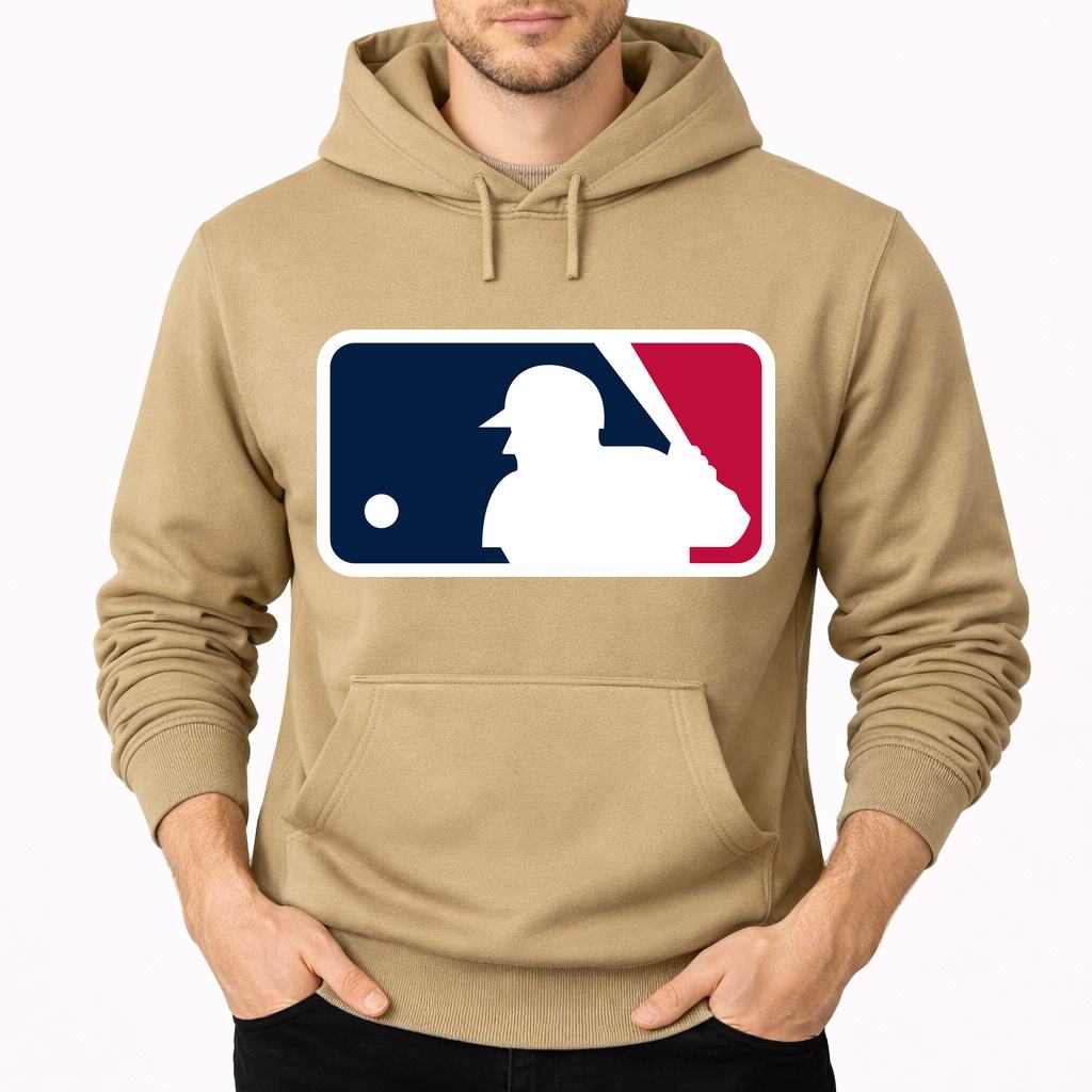Men's Major League Baseball Pullover Hoodie - Tan