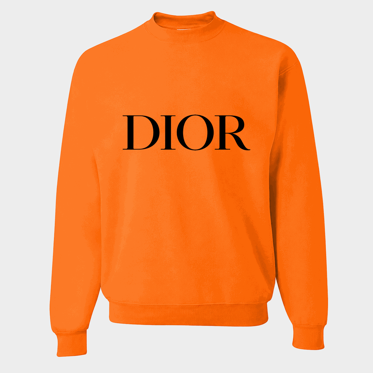Men's Dior Crewneck Sweatshirt - Orange