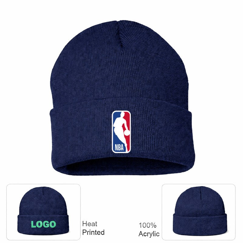 NBA Logo Beanie Hat - Navy