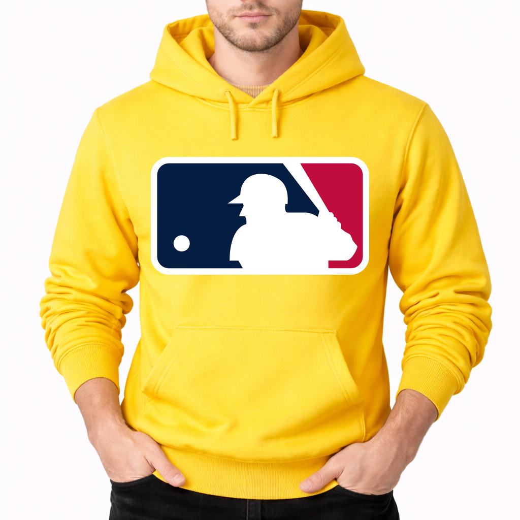 Men's Major League Baseball Pullover Hoodie - Yellow