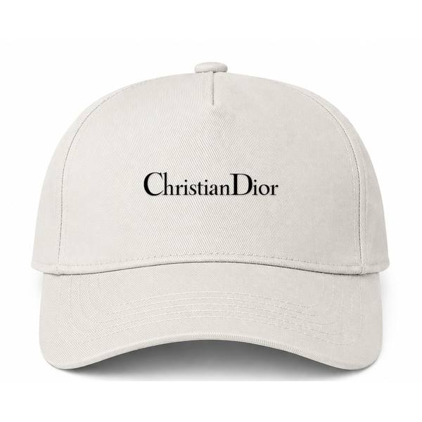 Dior Logo Version 3 Beige Dad Baseball Cap Hat