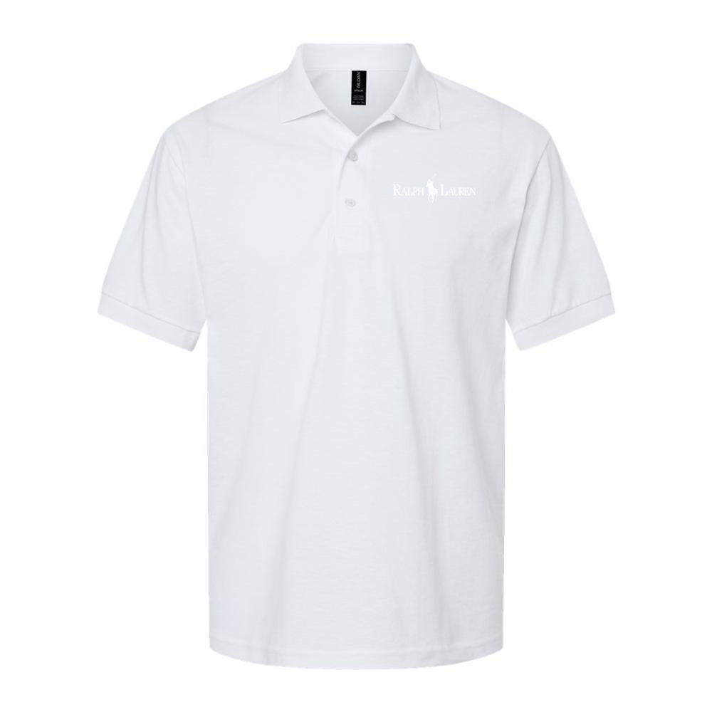 Men's Polo Ralph Lauren White Logo Dry Blend Polo - White