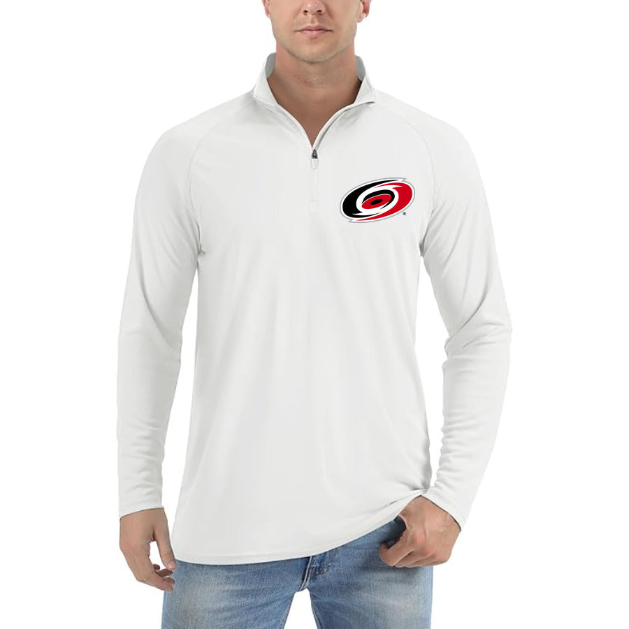 White - Model View - Carolina Hurricanes Quarter-Zip