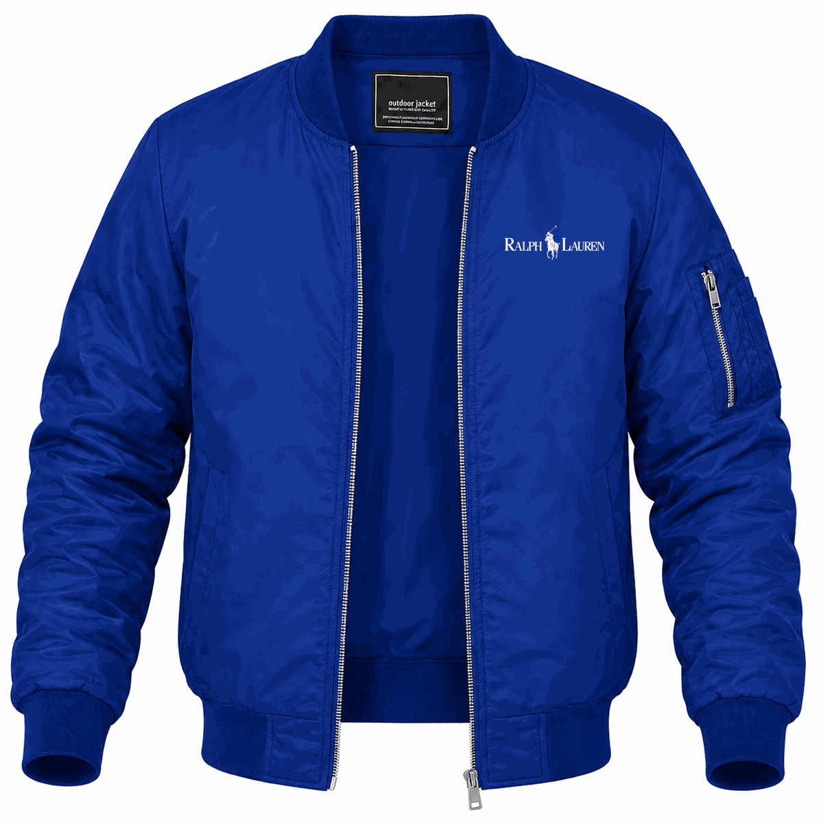 Men's Polo Ralph Lauren white Lightweight Bomber Jacket - Blue