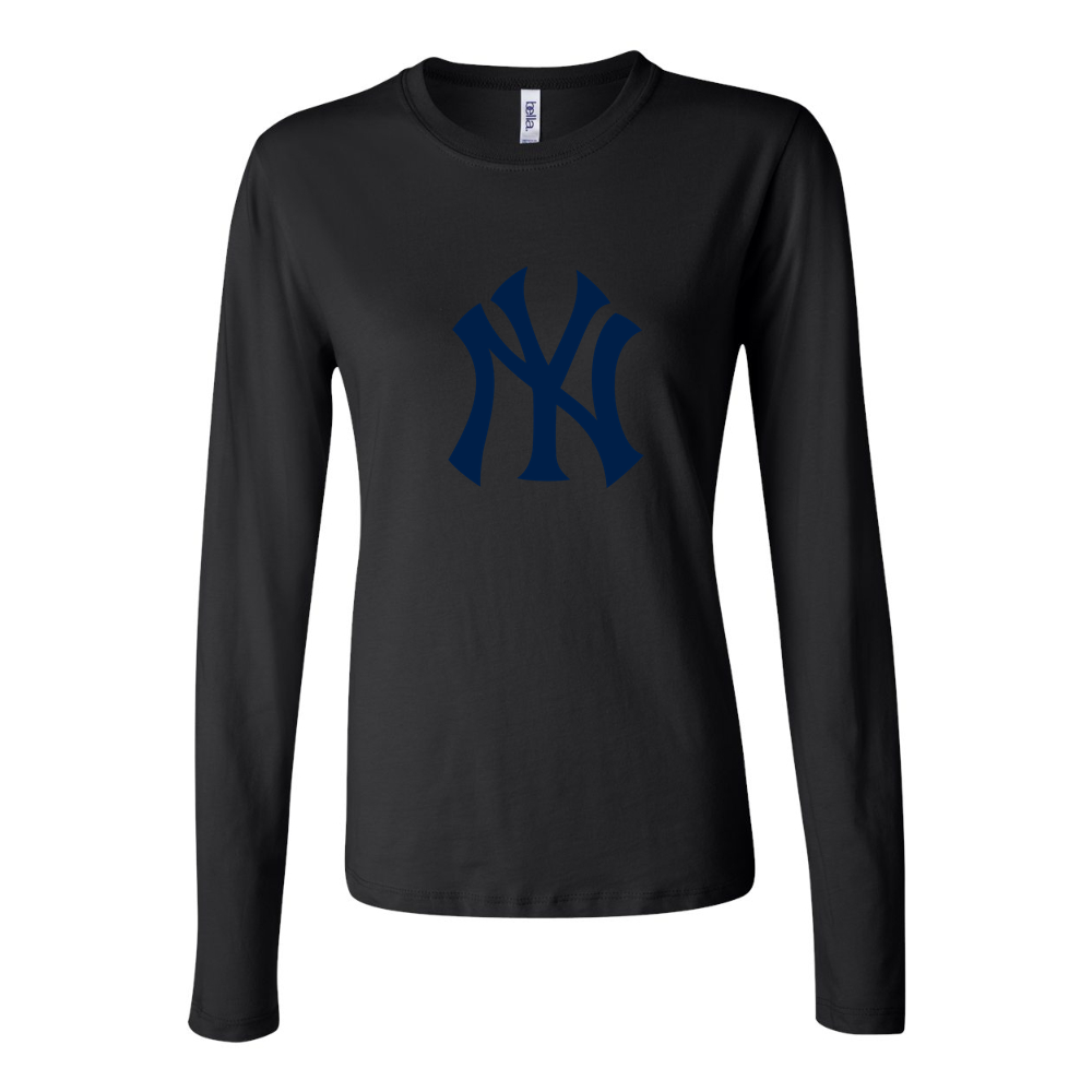 Women's New York Yankees Long Sleeve T-Shirt - Black