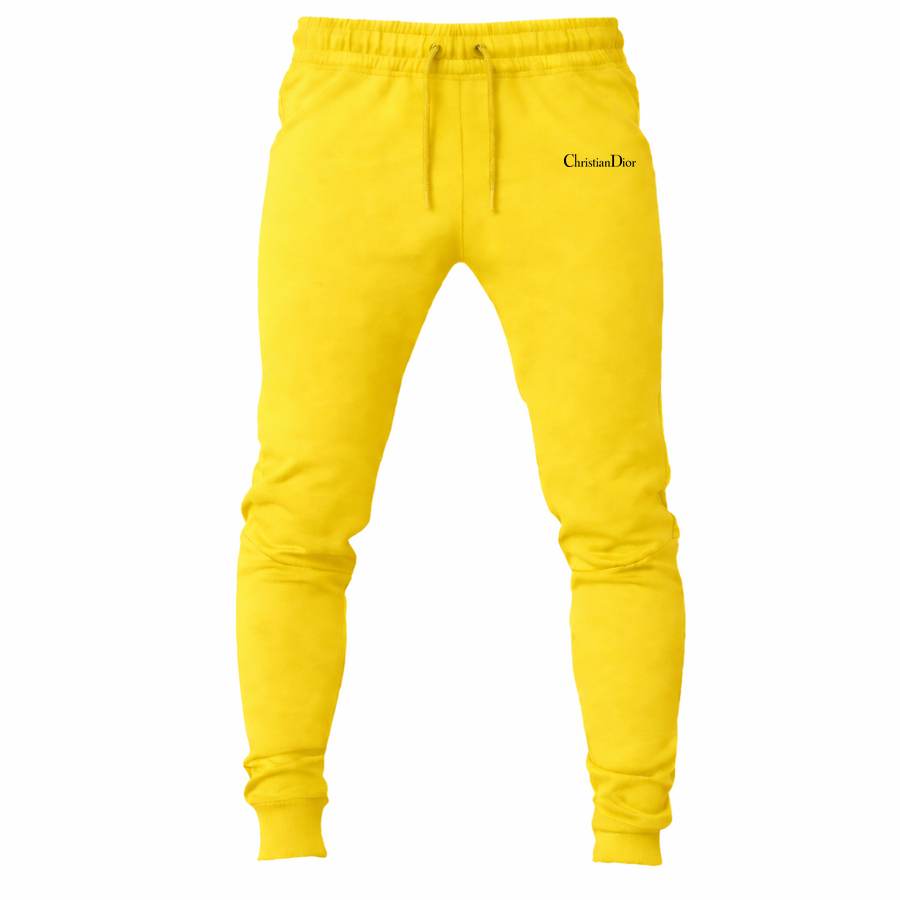 Dior Black joggers sweatpants - Yellow