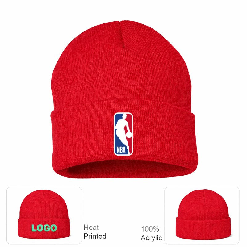 NBA Logo Beanie Hat - Red