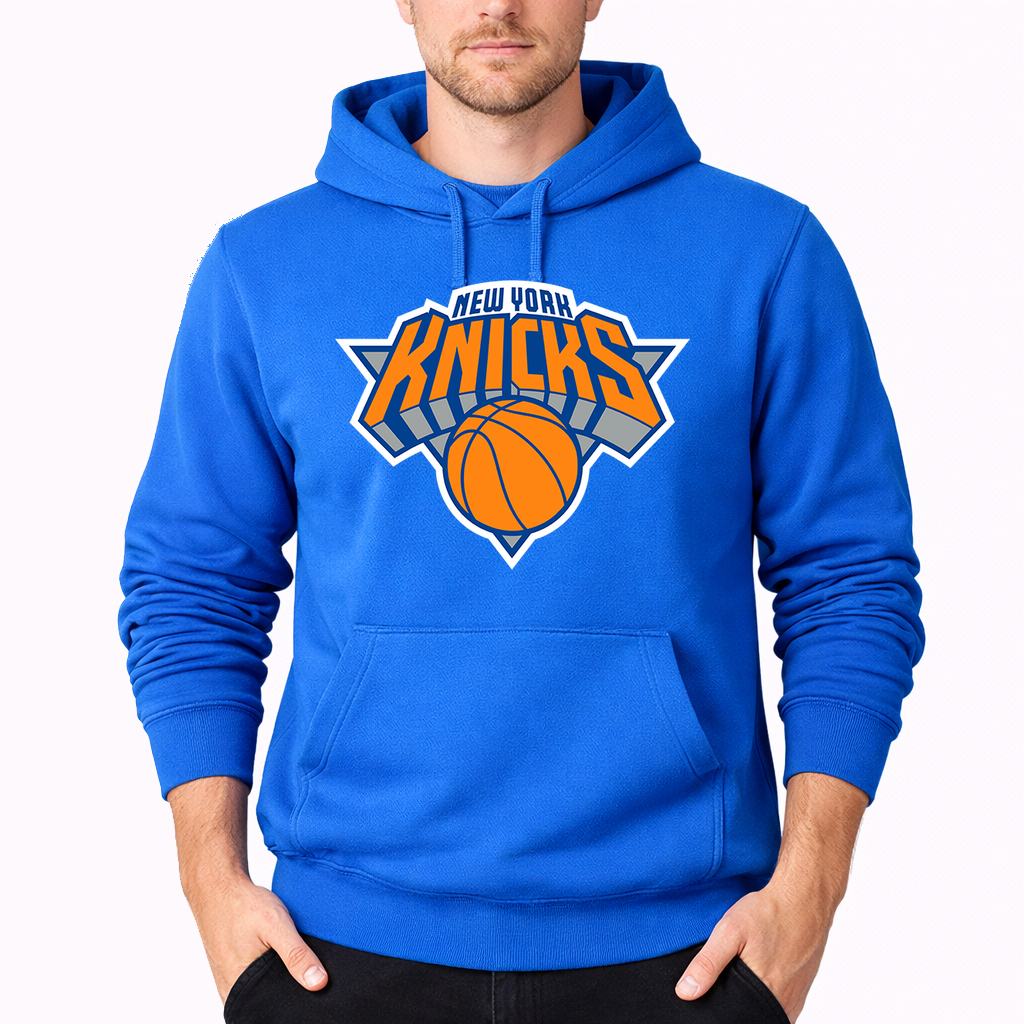 Men's New York Knicks Pullover Hoodie - Azure