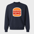 Men's Burger King Crewneck Sweatshirt - Navy