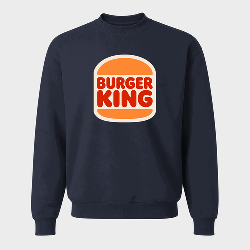 Men's Burger King Crewneck Sweatshirt - Navy