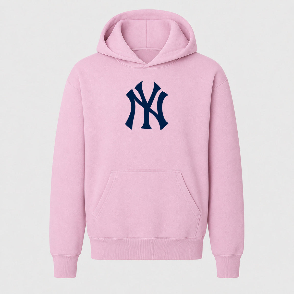 Youth New York Yankees Pullover Hoodie - Light Pink