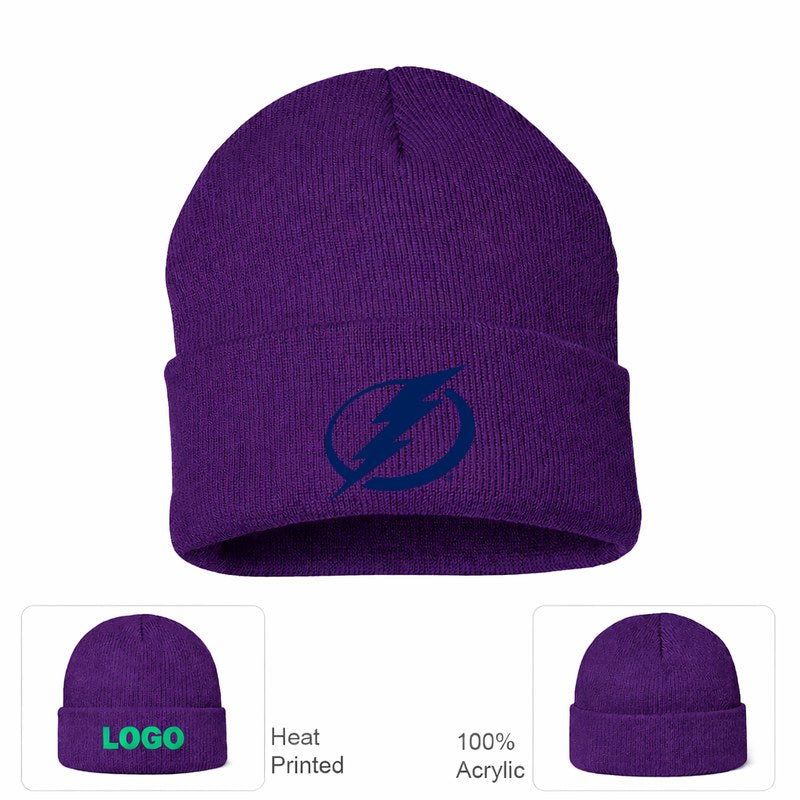 NHL Tampa Bay Lightning Beanie Hat - Purple