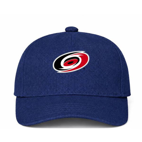 Carolina Hurricanes NHL Logo Navy Dad Baseball Cap Hat