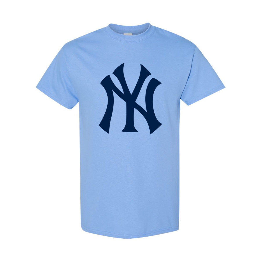 Youth's New York Yankees Cotton T-Shirt - Sky Blue