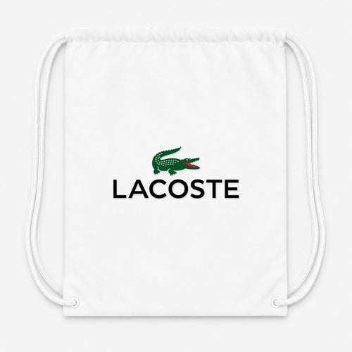 Lacoste Drawstring Bag - White