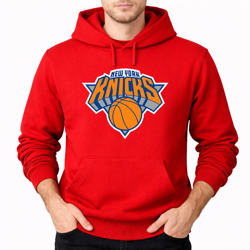 Men's New York Knicks Pullover Hoodie - Red