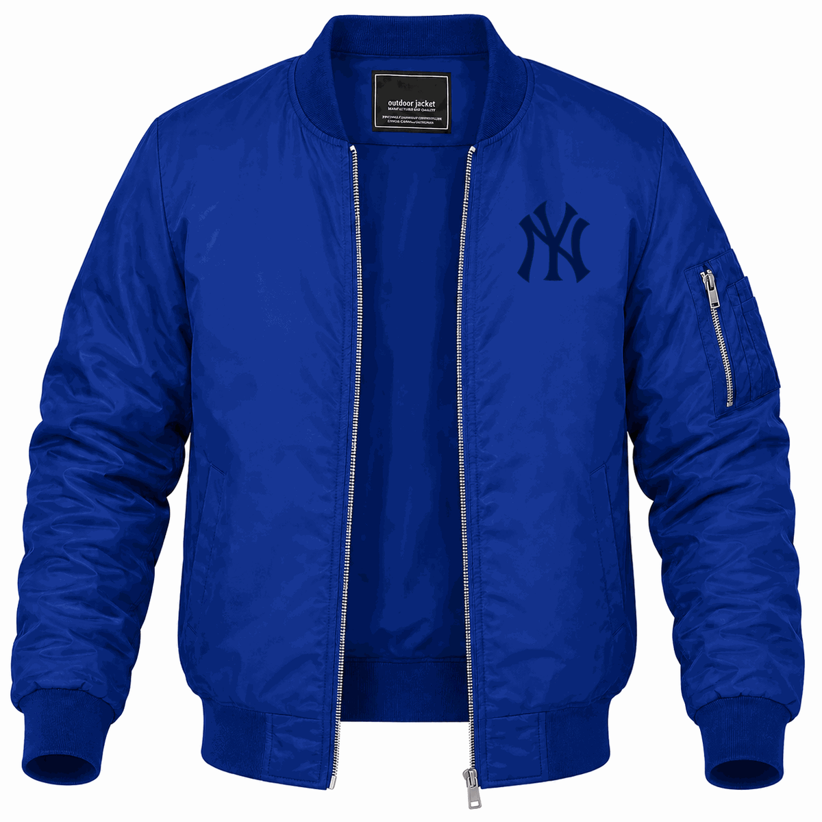 Men's New York Yankees Lightweight Bomber Jacket - Blue