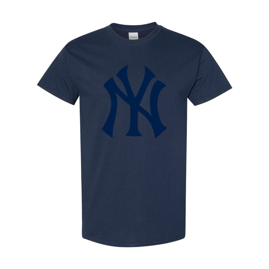 Youth's New York Yankees Cotton T-Shirt - Navy