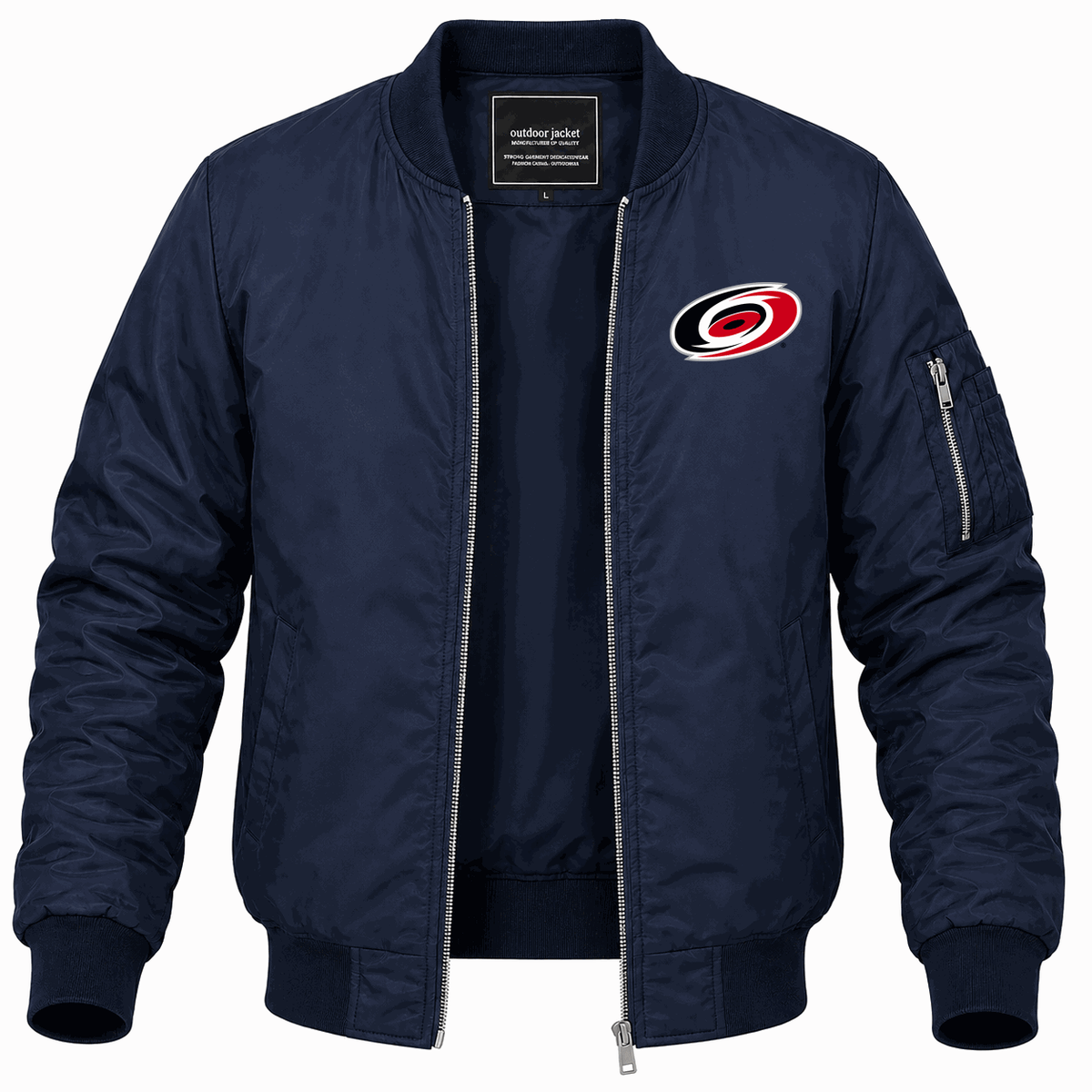 Men's Carolina Hurricanes Lightweight Bomber Jacket - Navy