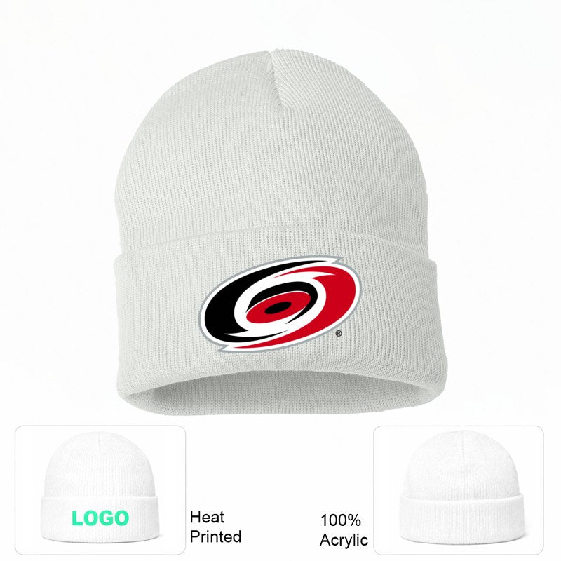 NHL Carolina Hurricanes Beanie Hat - White