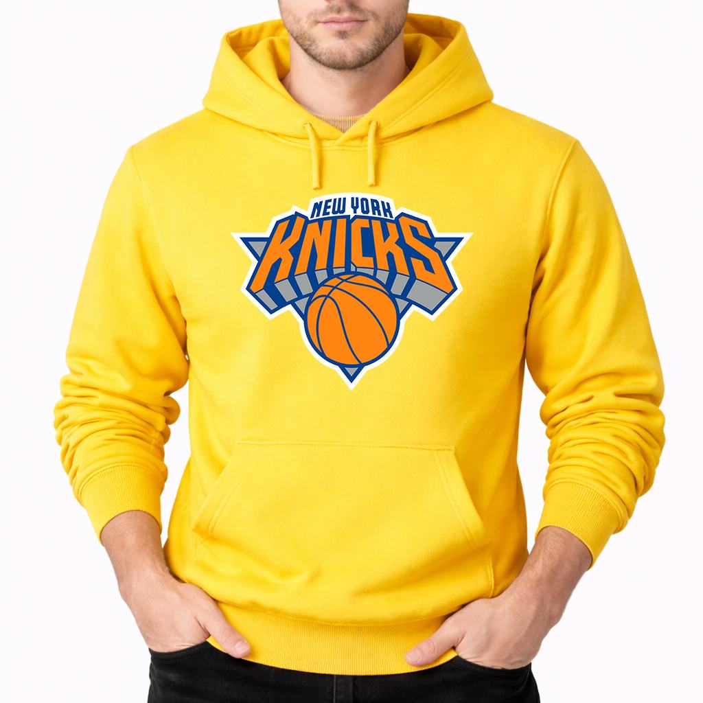 Men's New York Knicks Pullover Hoodie - Yellow