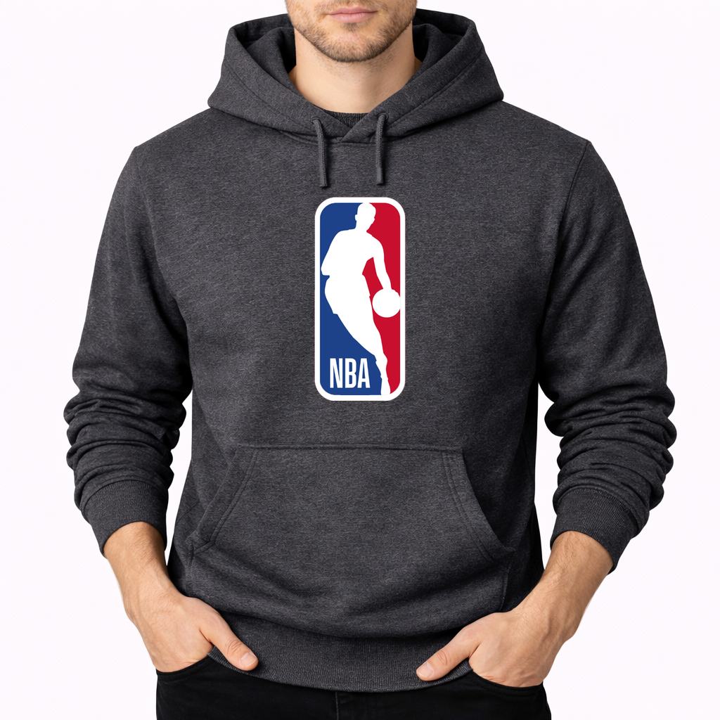 Men's nba Pullover Hoodie - Charcoal