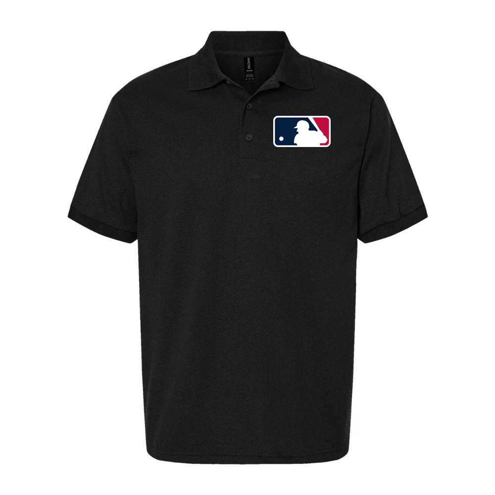 Men's Major League Baseball Dry Blend Polo - Black