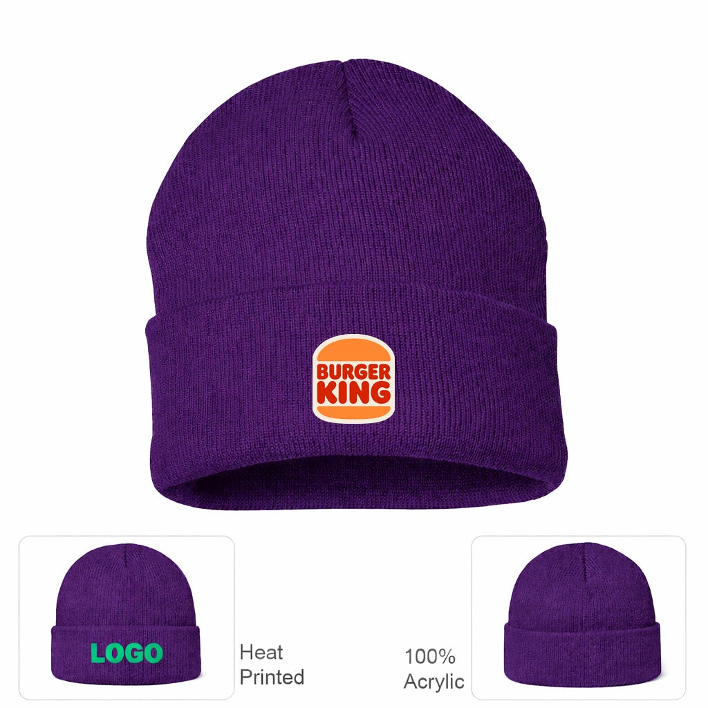 Burger King Beanie Hat - Purple