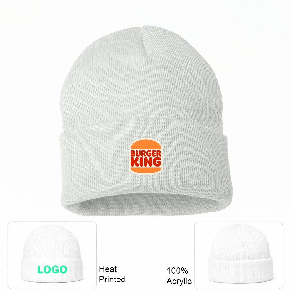 Burger King Beanie Hat - White