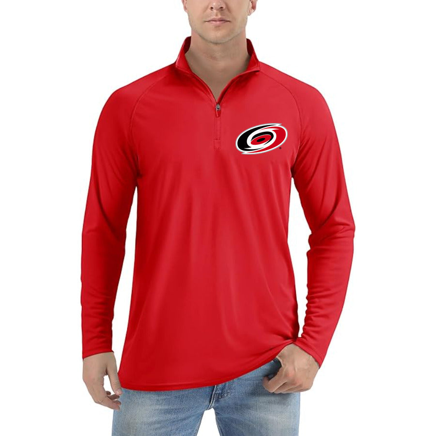 Red - Model View - Carolina Hurricanes Quarter-Zip