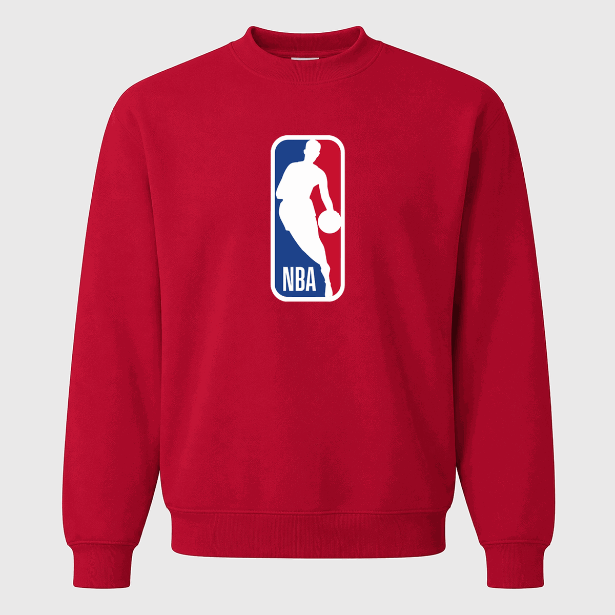 Men's NBA Logo Crewneck Sweatshirt - Red