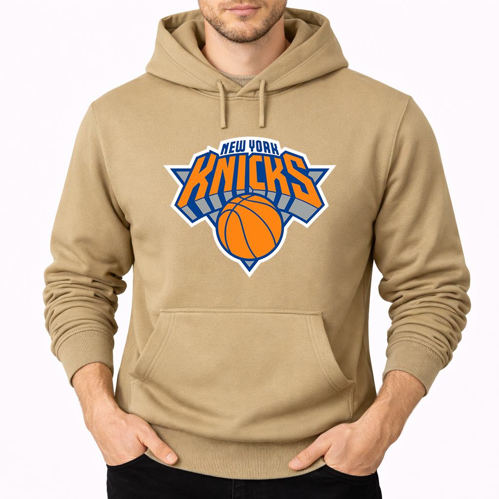 Men's New York Knicks Pullover Hoodie - Tan