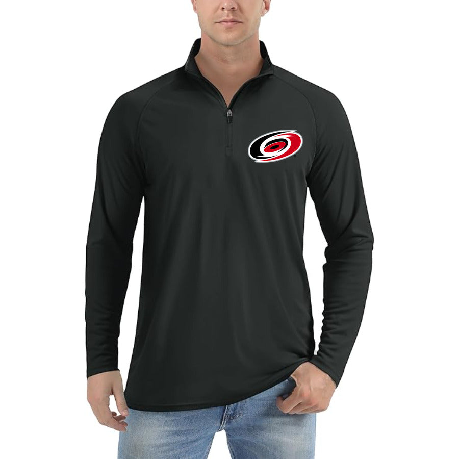 Black - Model View - Carolina Hurricanes Quarter-Zip