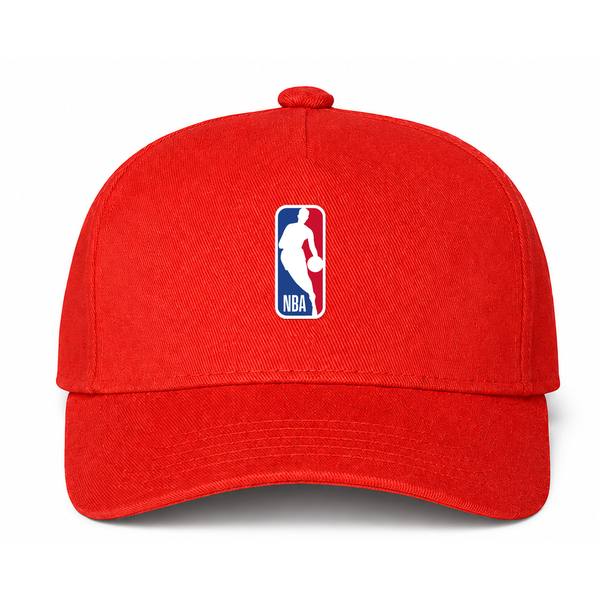 NBA Logo Red Dad Baseball Cap Hat