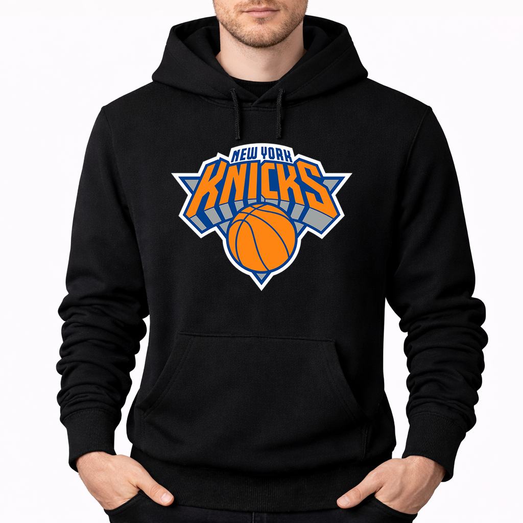 Men's New York Knicks Pullover Hoodie - Black