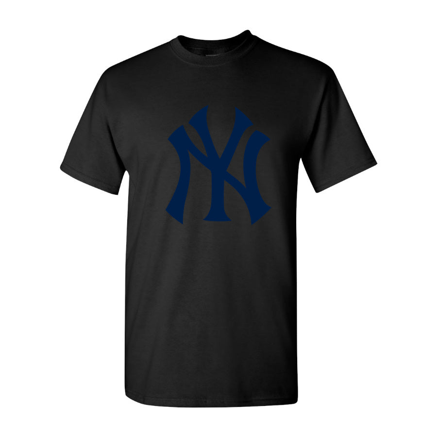 Youth's New York Yankees Cotton T-Shirt - Black