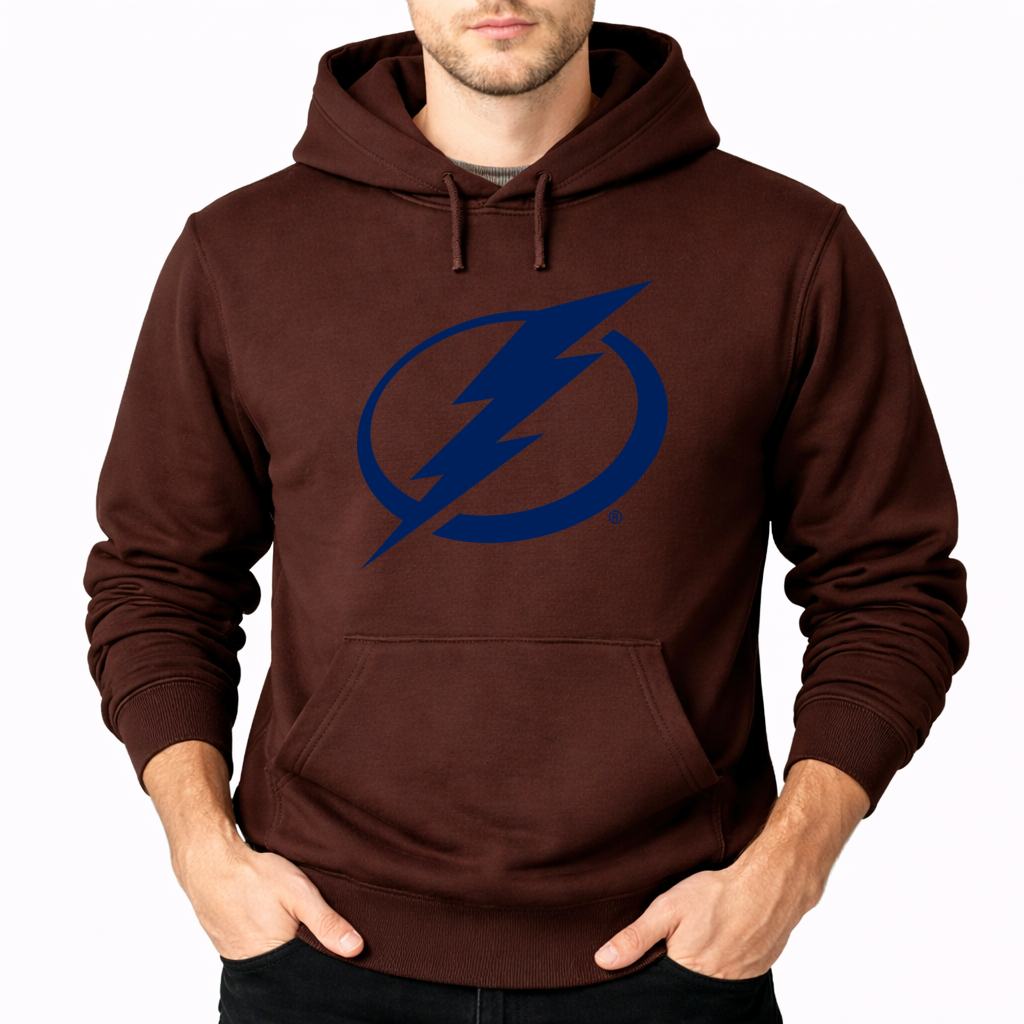 Men's Tampa Bay Lightning Pullover Hoodie - Brown