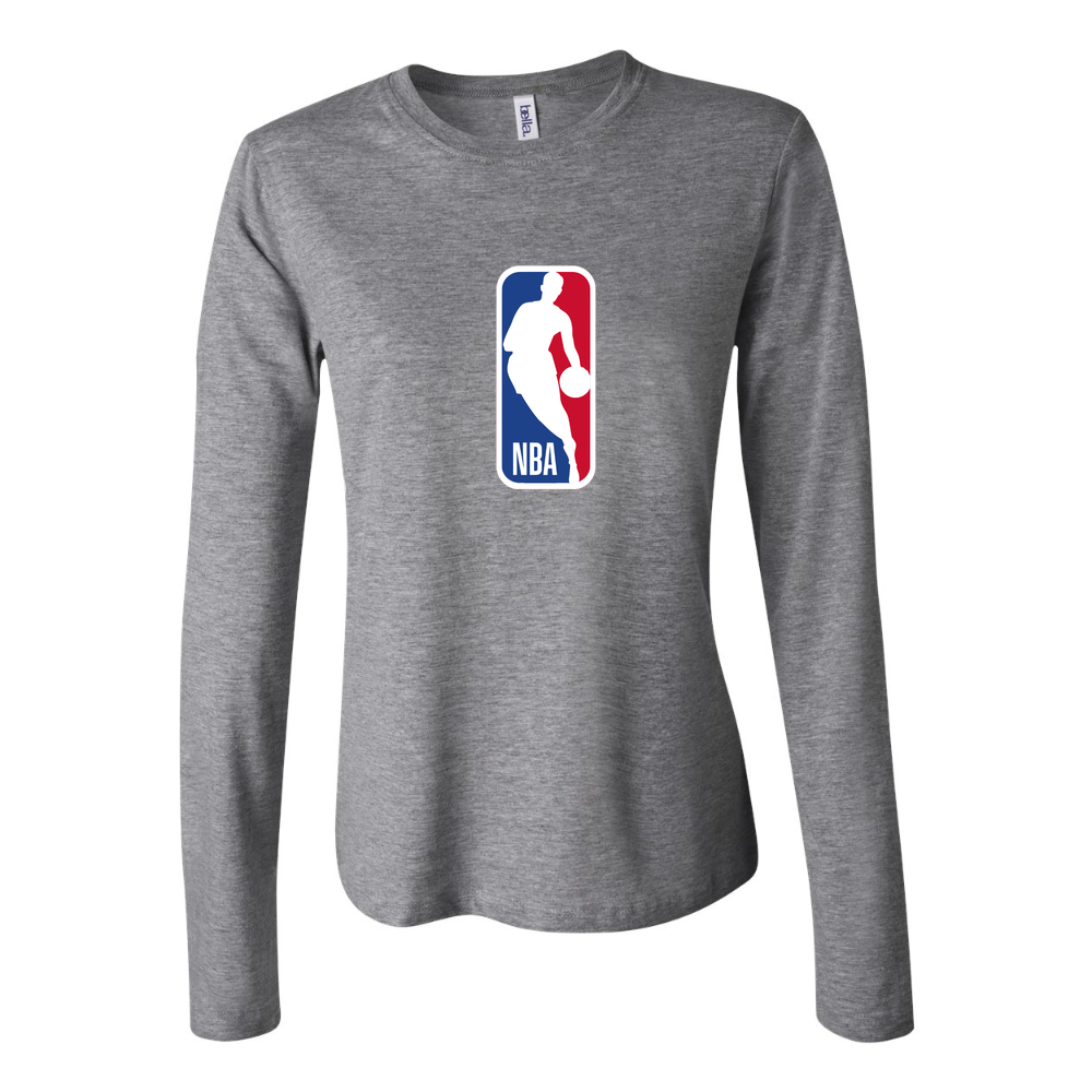 Women's nba Long Sleeve T-Shirt - Gray