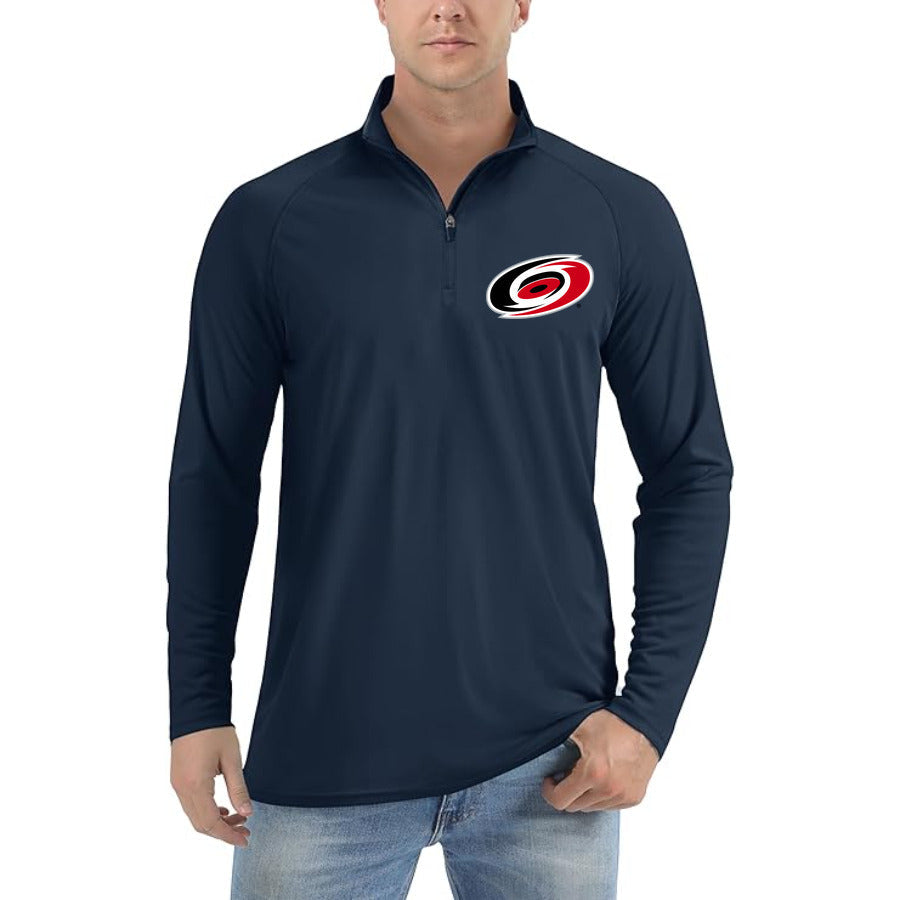 Navy - Model View - Carolina Hurricanes Quarter-Zip