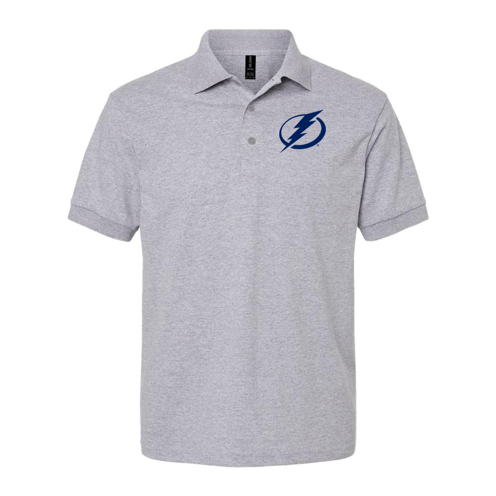 Men's Tampa Bay Lightning Dry Blend Polo - Gray