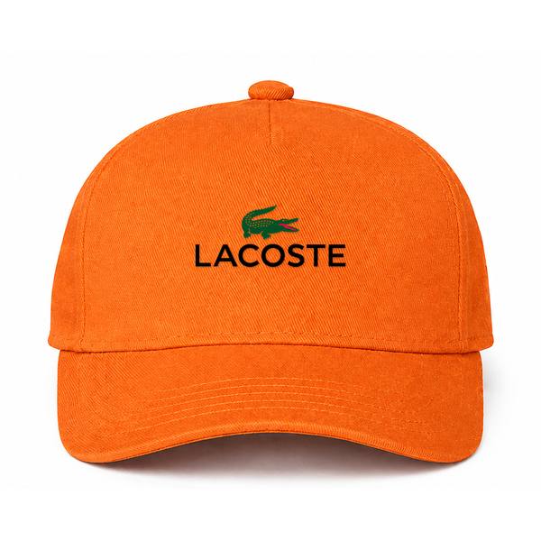 Lacoste Logo Orange Dad Baseball Cap Hat
