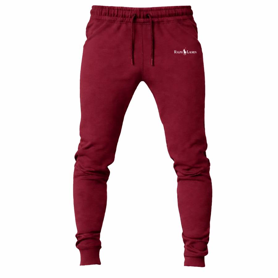 Polo Ralph Lauren White joggers sweatpants - Maroon