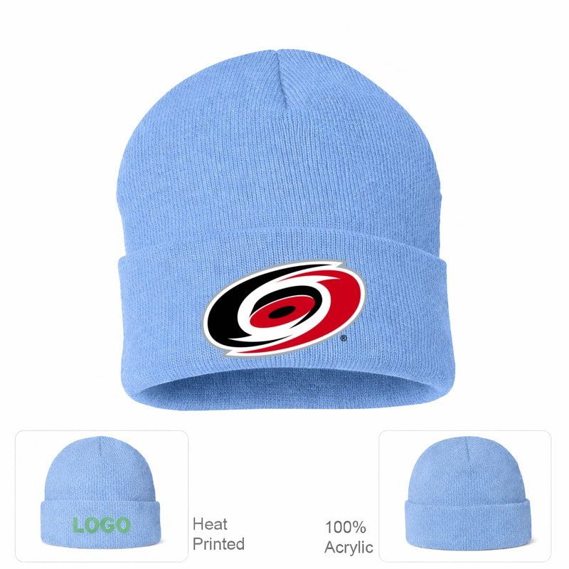 NHL Carolina Hurricanes Beanie Hat - Sky Blue