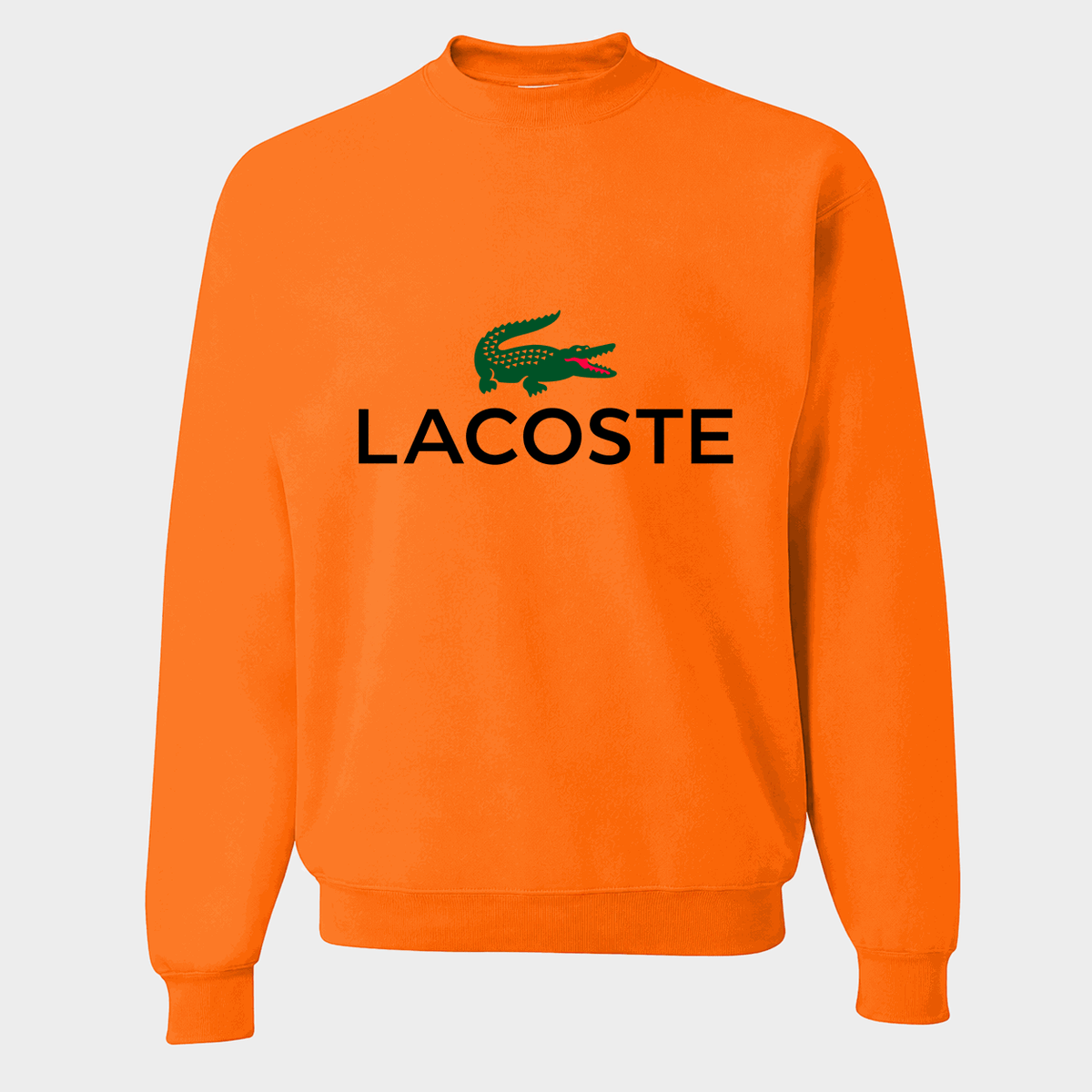 Men's Lacoste Crewneck Sweatshirt - Orange